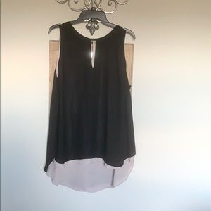 1X Maurices Black and Violet Blouse